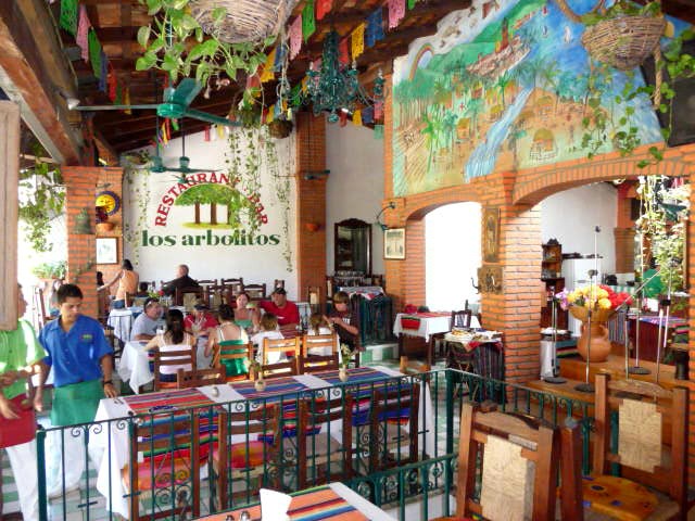 Los Arbolitos restaurant along the Cuale River